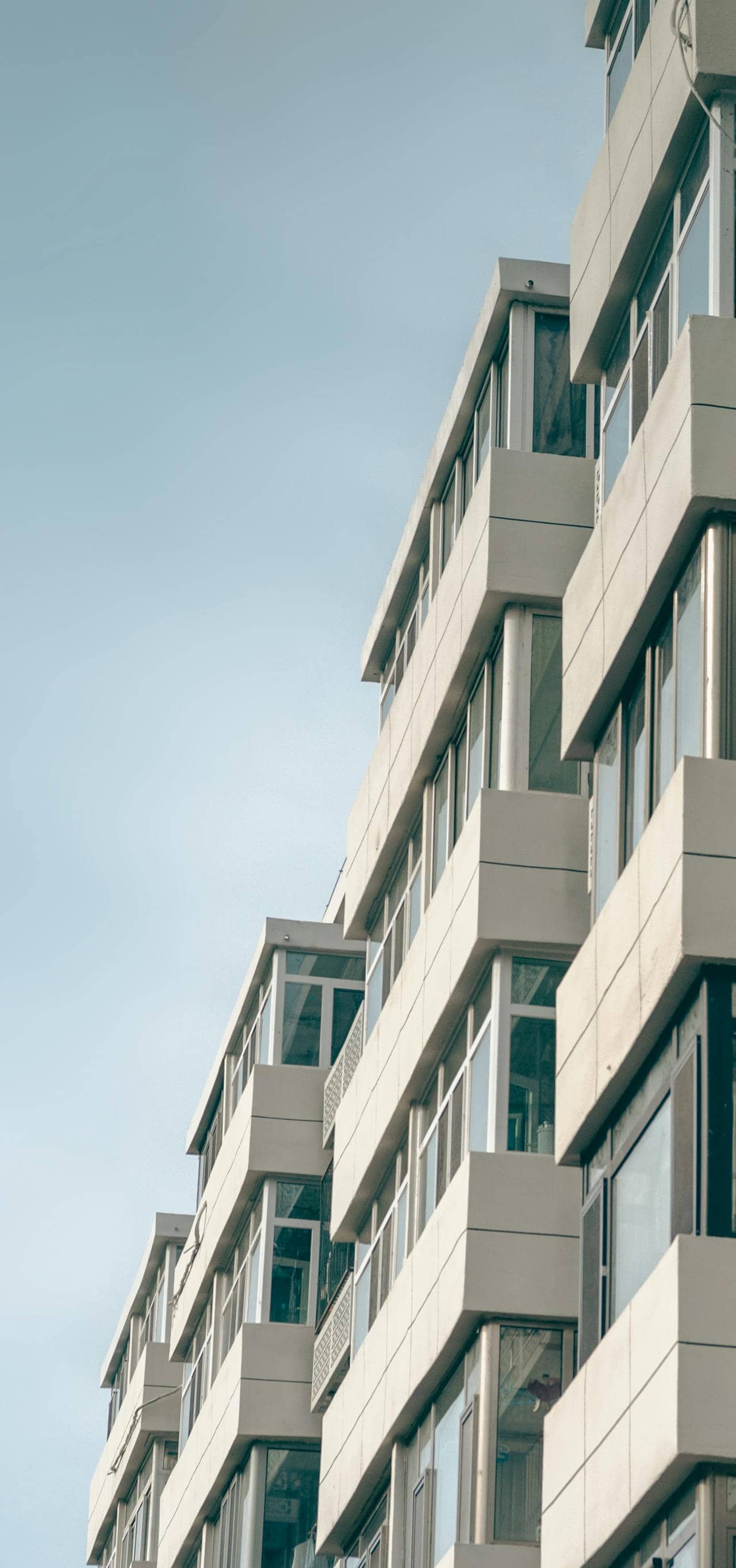 Architectural details of a commercial property with strong leading lines